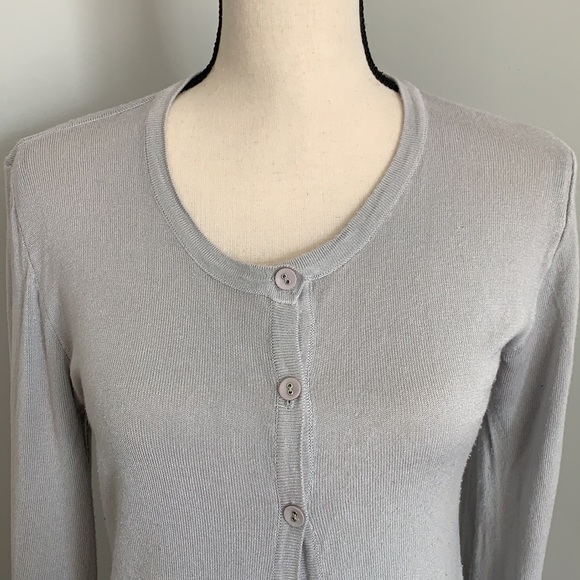 Grey button down cardigan - Picture 2 of 5